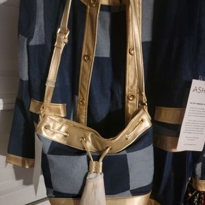 Womens two pieces skirt with matching purse